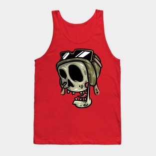 skull pilot Tank Top